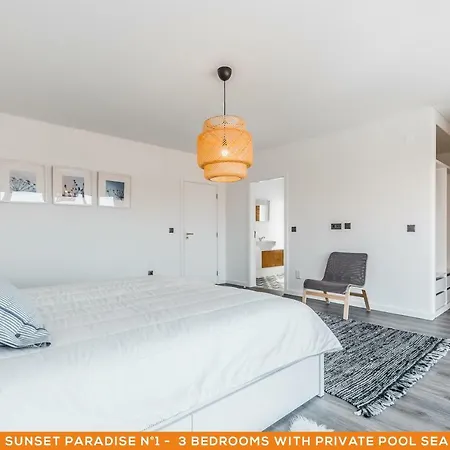 Sunset Paradise - Luxury With Private Pool, Sea View & Rooftop Villa *