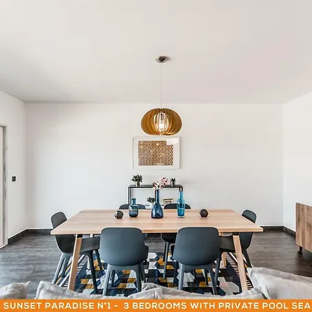 Βίλα Sunset Paradise - Luxury With Private Pool, Sea View & Rooftop